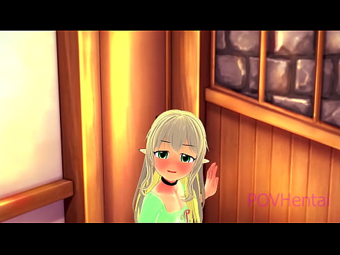 ❤️ (トラップ)エルフのメイドが顔を洗うのを手伝う ️ アナルビデオ ❌️
